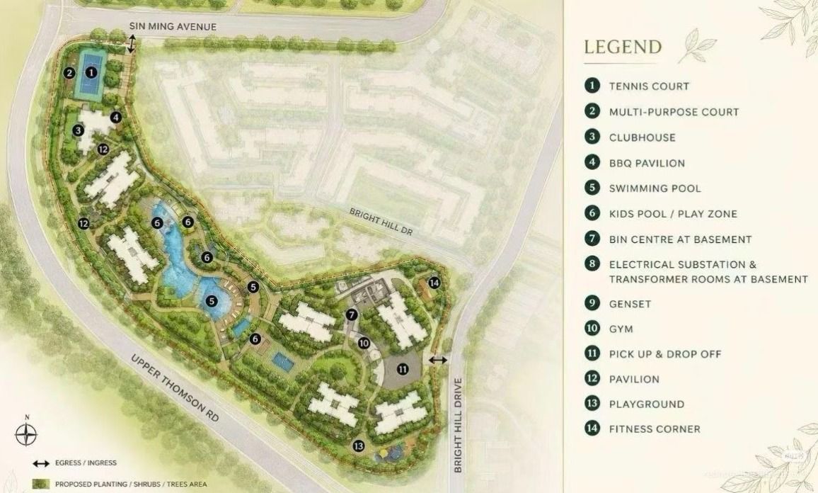 Thomson Reserve Site Map