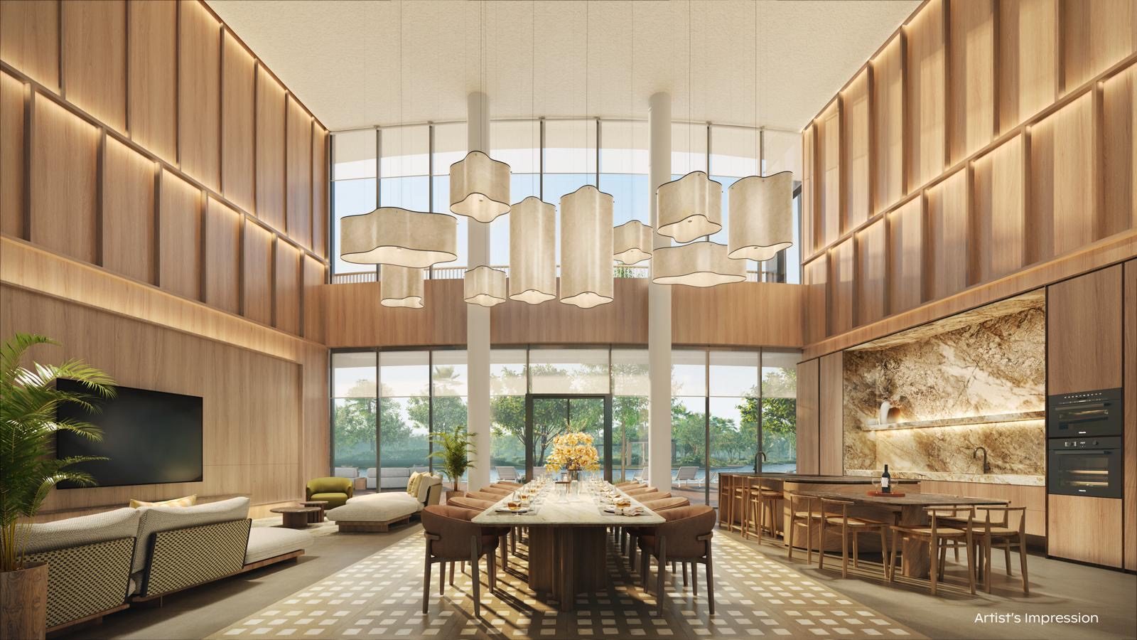 Thomson Reserve Grand Clubhouse function room - artist's impression