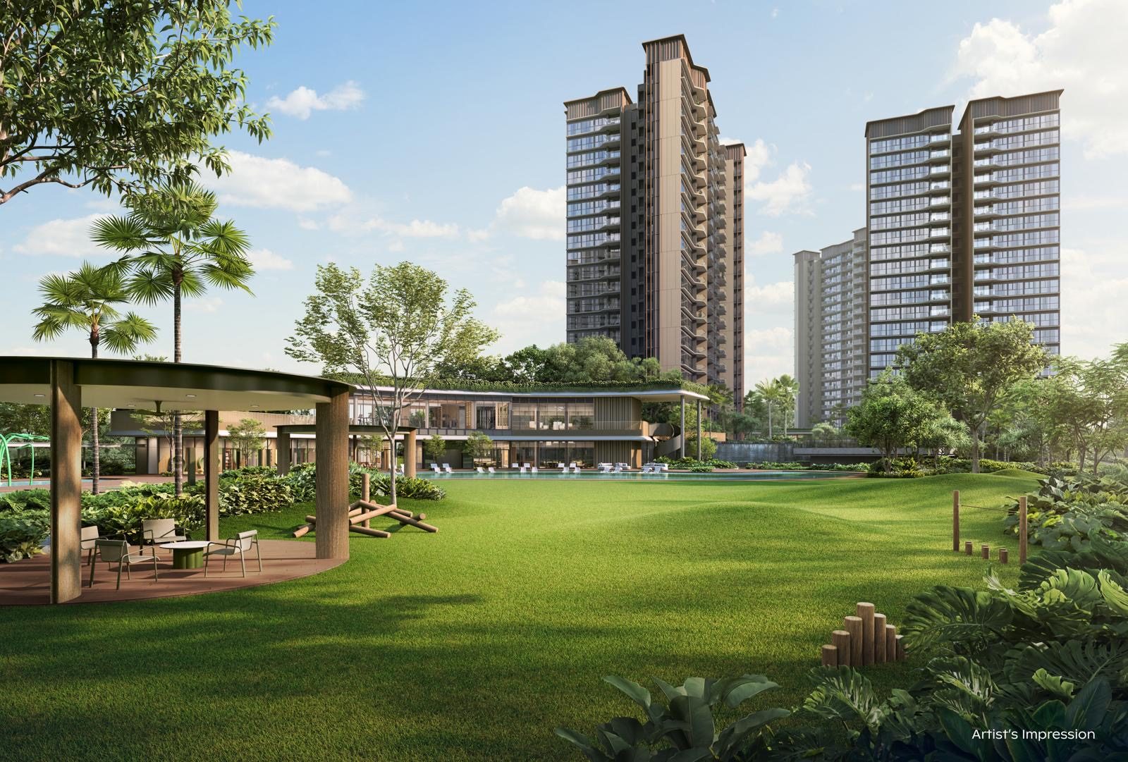 Thomson Reserve great lawn - artist's impression